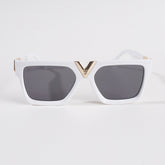 White Frame Sunglasses for Men & Women